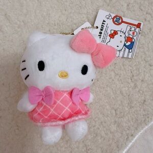 Hello Kitty Plush Toy - Pink and White Pink Bow Keychain plush 2024